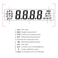 ILTM-50 Portable Film Coating Thickness Gauge Tester Meter, Automotive Car Nondestructive, Non-magnetic Coating on Metal for Manufacturing, Car Trading, Inspection - Instrulife