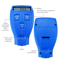 ILTM-50 Portable Film Coating Thickness Gauge Tester Meter, Automotive Car Nondestructive, Non-magnetic Coating on Metal for Manufacturing, Car Trading, Inspection - Instrulife