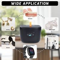 ILUC-409 Ultrasonic Cleaner 45Khz 255ML Ultrasonic Denture Cleaning Retainer Jewelry Cleaner Machine for Retainer, Denture, Mouth Guard, Aligner - Instrulife