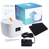ILUC-409 Ultrasonic Cleaner 45Khz 255ML Ultrasonic Denture Cleaning Retainer Jewelry Cleaner Machine for Retainer, Denture, Mouth Guard, Aligner - Instrulife