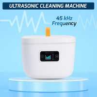 ILUC-409 Ultrasonic Cleaner 45Khz 255ML Ultrasonic Denture Cleaning Retainer Jewelry Cleaner Machine for Retainer, Denture, Mouth Guard, Aligner - Instrulife