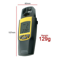 ILAN-189 Anemometer Thermometer, Air Speed Temperature °C / °F HVAC Dual Meter Tester, 80~4000fpm (0.4~20m/s), -10~50°C (14~122°F) - Instrulife