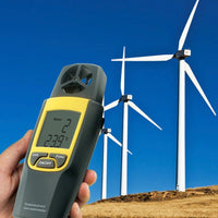 ILAN-189 Anemometer Thermometer, Air Speed Temperature °C / °F HVAC Dual Meter Tester, 80~4000fpm (0.4~20m/s), -10~50°C (14~122°F) - Instrulife