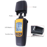 ILMM-875 Moisture & Temperature Meter °C °F Wood Bricks Concrete Cement Lime Mortar CE Marking Dual Meter Tester - Instrulife