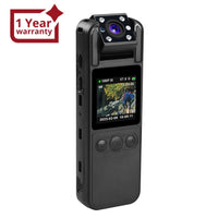 ILIC-412 Mini Camera Digital Video Recorder Body Cam 1080P Rotating Lens Camcorder Video Audio Record Night Vision Motion Detection Loop Recording Body Camera for Law Enforcement, Security Guard, Travel, Lecture Record - Instrulife