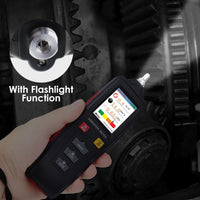 ILVM-281 Digital Vibration Meter Piezoelectric Vibrometer Gauge Colored Flip Display Acceleration Velocity and Displacement Measurement with Short / Long Probe Portable Symmetrical Shape - Instrulife
