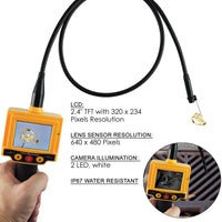ILIC-863 Industrial 2.4 inch TFT LCD Video Borescope Car Pipe Inspection 10mm Camera - Instrulife