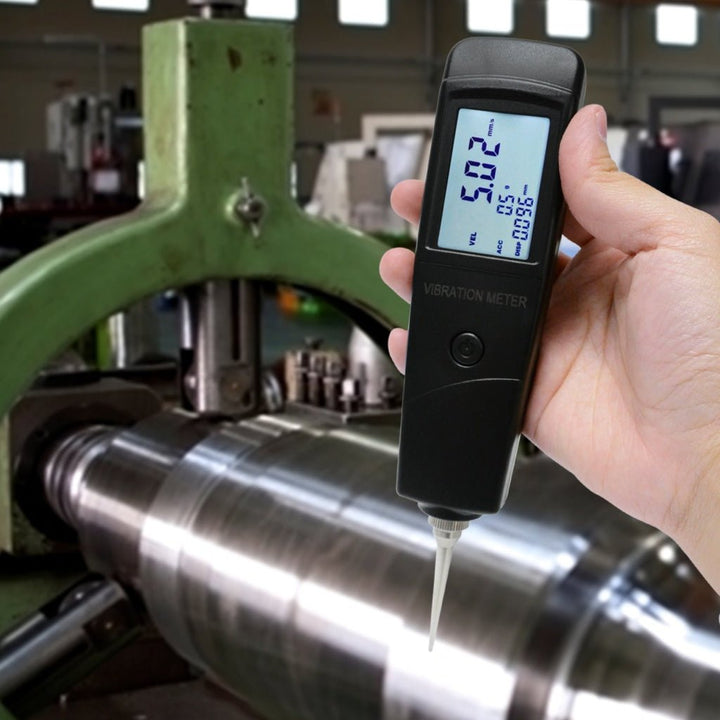 ILVM-213 Digital Vibration Meter Tester Piezoelectric Sensor Measuring Acceleration, Velocity and Displacement for Machinery, Quality Control, Commissioning and Predictive Maintenance Purposes - Instrulife