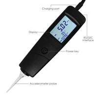 ILVM-213 Digital Vibration Meter Tester Piezoelectric Sensor Measuring Acceleration, Velocity and Displacement for Machinery, Quality Control, Commissioning and Predictive Maintenance Purposes - Instrulife