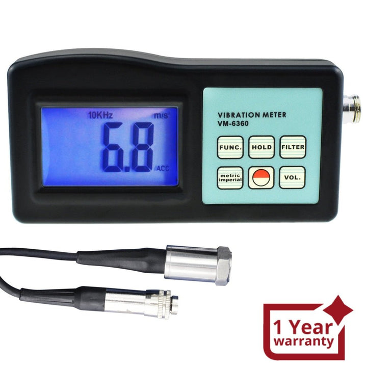 ILVM-903 Digital Vibration Meter with LCD , Gauge Tester Analyzer - Instrulife