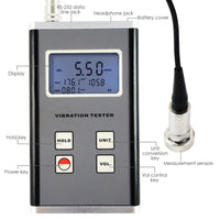 ILVM-905 Vibration Meter Piezoelectric Sensor Displacement Velocity Acceleration 10Hz~10kHz Range - Instrulife