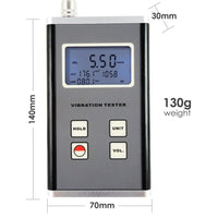 ILVM-905 Vibration Meter Piezoelectric Sensor Displacement Velocity Acceleration 10Hz~10kHz Range - Instrulife