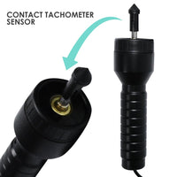 ILVM-6370T Vibration Tachometer Meter Piezoelectric Sensor Contact Photo Rotation Rate Tester Vibrometer, RPM (r/min) Frequency Hz Rotating Machinery Imbalance Velocity Acceleration Displacement - Instrulife