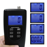 ILVM-6370T Vibration Tachometer Meter Piezoelectric Sensor Contact Photo Rotation Rate Tester Vibrometer, RPM (r/min) Frequency Hz Rotating Machinery Imbalance Velocity Acceleration Displacement - Instrulife