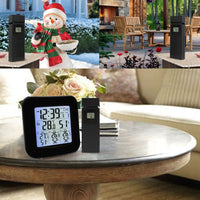 ILWS-85 Digital Weather Station with Thermometer and Hygrometer 3 Indoor/ Outdoor Wireless Sensors, Alarm Clock for Temperature and Humidity measurement - Instrulife