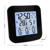 ILWS-85 Digital Weather Station with Thermometer and Hygrometer 3 Indoor/ Outdoor Wireless Sensors, Alarm Clock for Temperature and Humidity measurement - Instrulife