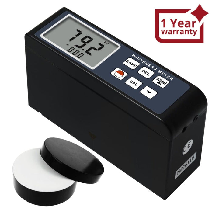 ILWM-206 Whiteness Meter Leucometer 0~120 White Color Degree Tester Measuring Instrument for Paint Paper Powder Salt Flour, Handheld Portable Digital with Aluminum Case - Instrulife