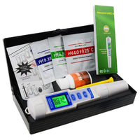ILWQ-241 pH / EC / Temperature Meter ATC 3 in 1 Waterproof Pen Type Water Quality Combo Multi-Parameter Tester Monitor Analyzer Acidometer , Test Kit for Aquariums Hydroponics Pool Spa Drinking Purity - Instrulife