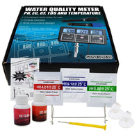 ILWQ-242 5-in-1 Water Quality Multi-parameter PH EC CF TDS (ppm) Temperature Test Meter Backlight, Wall-mountable Rechargeable Continuous Monitor Tester, Aquariums Hydroponics Pool Fish Tank Pond Drinking - Instrulife