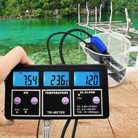 ILWQ-243 6 in 1 Professional Multi-parameter pH/ ORP Redox/ EC/ CF/ TDS PPM/ Temperature Combo Testing Meter, Digital Multi-function Water Quality Monitor Tester - Instrulife