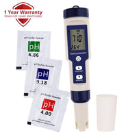 ILWQ-303 Pentype Multi-Paramater 5-in-1 Water Quality Tester (pH / TDS / EC / Temp / Salinity) Waterproof Digital Meter Research Household Industrial Laboratory Analysis - Instrulife