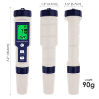 ILWQ-303 Pentype Multi-Paramater 5-in-1 Water Quality Tester (pH / TDS / EC / Temp / Salinity) Waterproof Digital Meter Research Household Industrial Laboratory Analysis - Instrulife