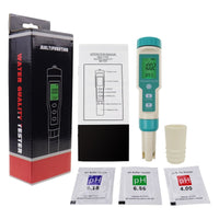 ILWQ-339 7in1 Pentype Tester PH / TDS / EC / ORP / Salinity / S.G. / Temperature Meter Water Tester for Drinking Water, Aquariums, Hydroponics Pools - Instrulife