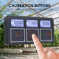 ILWQ-359 Multi-Parameter 8-in-1 Water Test Kit pH. ORP. EC Conductivity, TDS, Salt, S.G., CF, and Temperature with Online APP Tester - Instrulife