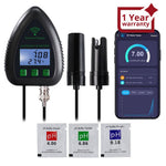 ILWQ-397 Smart 5-in-1 pH / TDS / Salt / S.G / Temperature WiFi Tester Water Quality for Drinking Supply Aquarium Hydroponics Pool Aquaculture - Instrulife