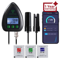 ILWQ-397 Smart 5-in-1 pH / TDS / Salt / S.G / Temperature WiFi Tester Water Quality for Drinking Supply Aquarium Hydroponics Pool Aquaculture - Instrulife