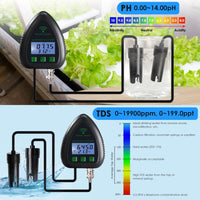 ILWQ-397 Smart 5-in-1 pH / TDS / Salt / S.G / Temperature WiFi Tester Water Quality for Drinking Supply Aquarium Hydroponics Pool Aquaculture - Instrulife