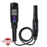 ILWQ-448 Digital 3-in-1 pH | EC | Temperature Tester Waterproof IP65 for pH/EC Measurement in Water, Meats and Soft Solid Food Samples with ATC, Portable High-Accuracy - Instrulife