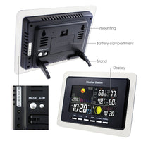 ILWS-332_EU_2S Wireless Weather Station Temperature Humidity RCC DCF 2 Remote Sensors Indoor Outdoor - Instrulife