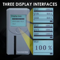 ILTI-404 Portable Tint Meter Window Tint Tool with Automatic Calibration for measuring VL (Visible Light) UV IR Transmittance and Rejection of Solar Film, Stick-film Glass, Car Window Tint - Instrulife