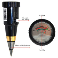ILMM-879 Waterproof 2in1 Dual Soil pH Level Moisture Meter - Instrulife