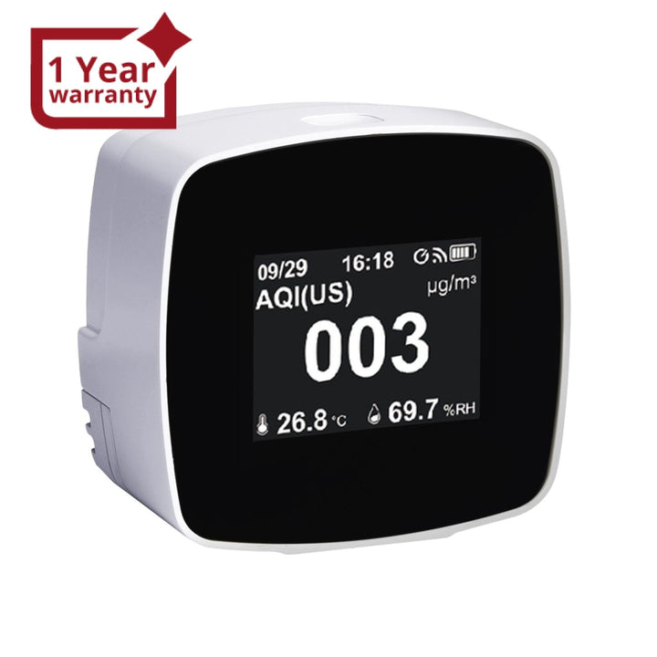 ILAQ-280W Rechargeable WIFI Indoor Air Quality Monitor Measure Particulate Matter PM 2.5 Temperature Humidity Pollution Detector Pollutant Tester - Instrulife