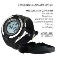 ILHR-856 Heart Rate Monitor Pedometer Calories Count Exercises Sports Watch Sleep Indicator 40~240bpm - Instrulife