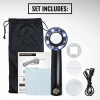 ILJL-521 10X Magnifying Loupe with LED Light & UV - K9 Lens with 30mm Diameter, Portable Jewelers Loupe for Gemstone, Coin, Stamp, PCB Inspection USB-C Rechargeable - Instrulife
