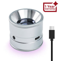 ILJL-522 10X Magnifying Scale Loupe White & Purple LED Lights Adjustable Focus Rechargeable Magnifier Glass Lens for Jewelers, Collectors, Hobbyists, and Professionals - Instrulife
