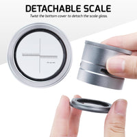 ILJL-522 10X Magnifying Scale Loupe White & Purple LED Lights Adjustable Focus Rechargeable Magnifier Glass Lens for Jewelers, Collectors, Hobbyists, and Professionals - Instrulife