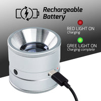 ILJL-522 10X Magnifying Scale Loupe White & Purple LED Lights Adjustable Focus Rechargeable Magnifier Glass Lens for Jewelers, Collectors, Hobbyists, and Professionals - Instrulife