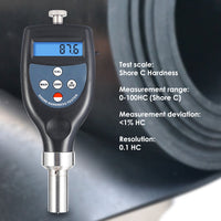 ILHT-791C Digital Hardness Durometer Tester for Plastic, Middle Hard Rubber Materials Shore C - Instrulife