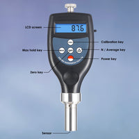 ILHT-791C Digital Hardness Durometer Tester for Plastic, Middle Hard Rubber Materials Shore C - Instrulife