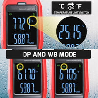 ILTH-482 Multi-Function Environmental Meter Thermo-Hygrometer Datalogging Temperature, Humidity and Wet Bulb Dew Point Measurement PC Connection Feature Record and Download - Instrulife