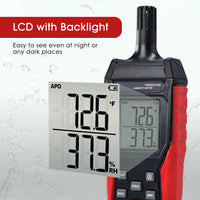ILHT-483 Handheld Thermo-Hygrometer Ambient Temperature and Relative Humidity High Precision Measurement - Instrulife