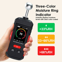 ILMM-495 Moisture Meter for Drywall, Wood Moisture Meters for Walls, Firewood Floor Humidity Detector Lumber Humidity Tester Paper Ceramic Ceiling Firewood Cardboard Humidity Building Material - Instrulife