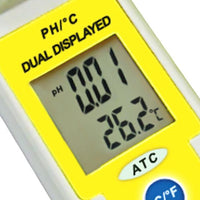 ILWQ-878 Waterproof Digital pH and Temperature Meter °C / °F 0.00~14.00 pH Range with 2-Liner Display - Instrulife