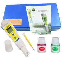 ILWQ-878 Waterproof Digital pH and Temperature Meter °C / °F 0.00~14.00 pH Range with 2-Liner Display - Instrulife