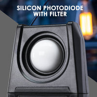 ILLX-484 Lux Light Meter for Visible Brightness Measurement with 0.1~200000LUX / 0.01~20000FC Range Ideal for Warehouses, Factories, Hospitals, and Schools - Instrulife