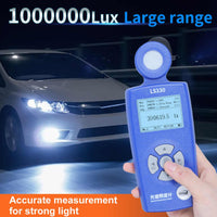 ILLX-510 Portable Spectral Illuminance Meter Light Lux Tester with Spectral Sensor Measuring CRI, CCT, Blue Light, UV Index, Temperature, Humidity - Instrulife